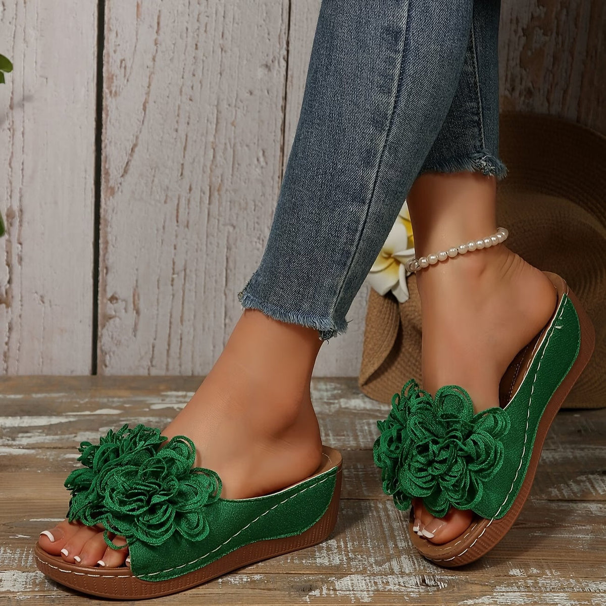 Neue Damen-Sommer-Plateau-Keilsandalen