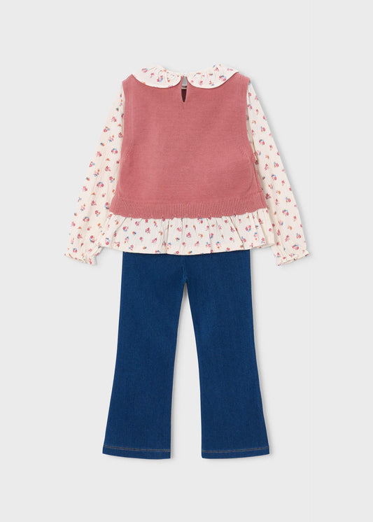 3-piece knitted set for girls