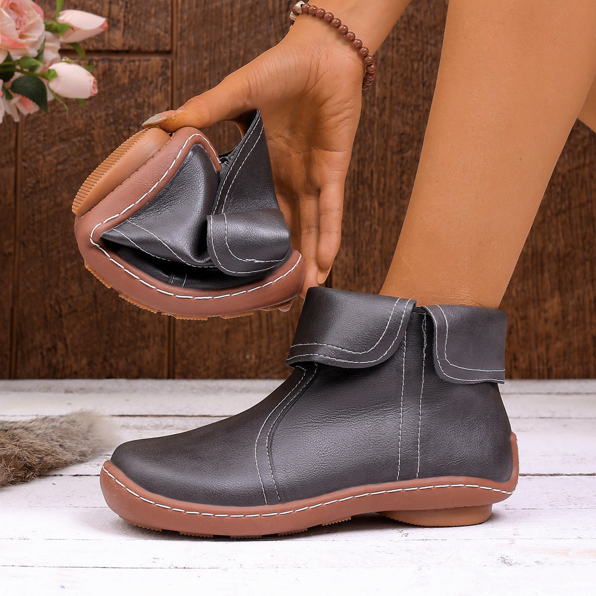 ⏰Letzter Tag! 45% RABATT🔥Orthopädische Wanderstiefel aus echtem Leder für Damen