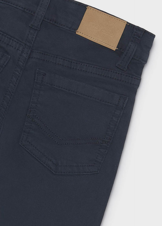 Basic slim-fit trousers with pockets for boys