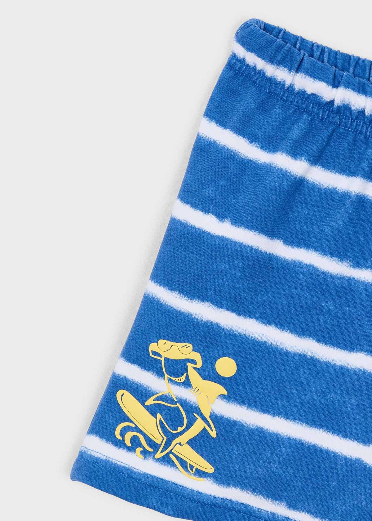 Bermuda print shorts boy with stripes