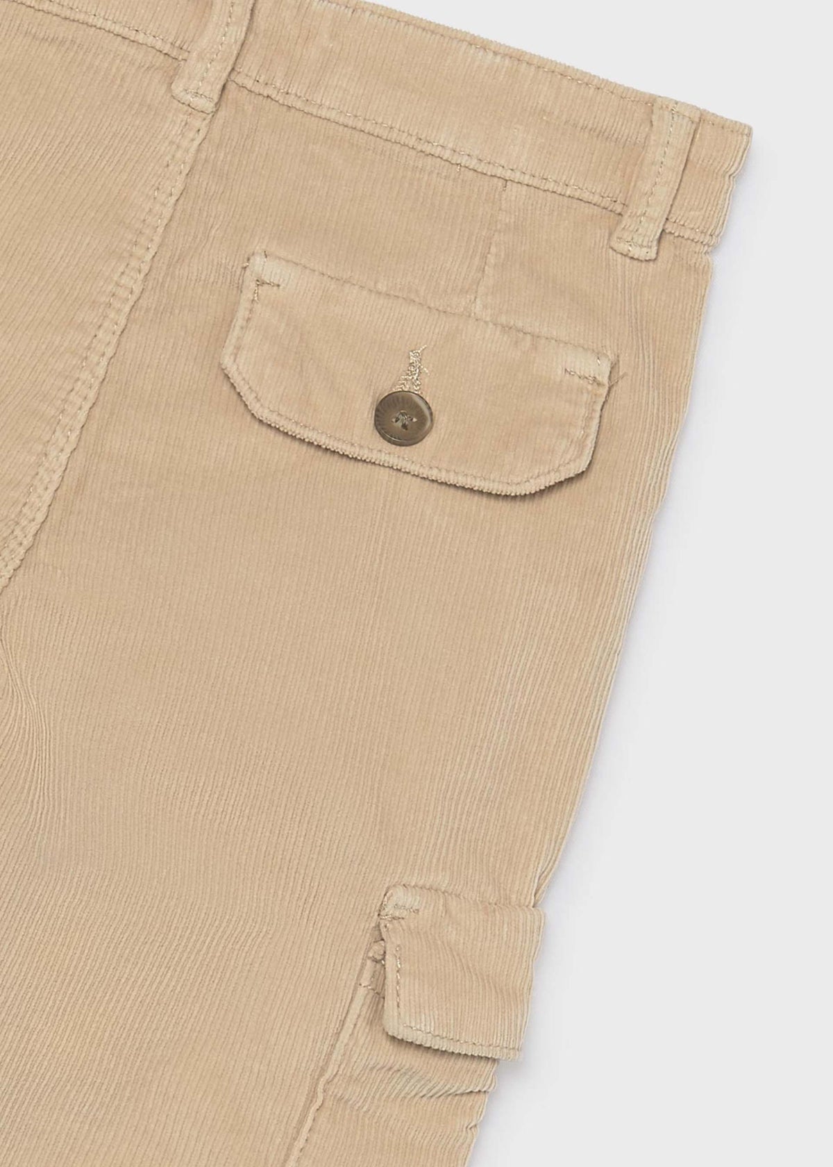Boys' corduroy cargo trousers