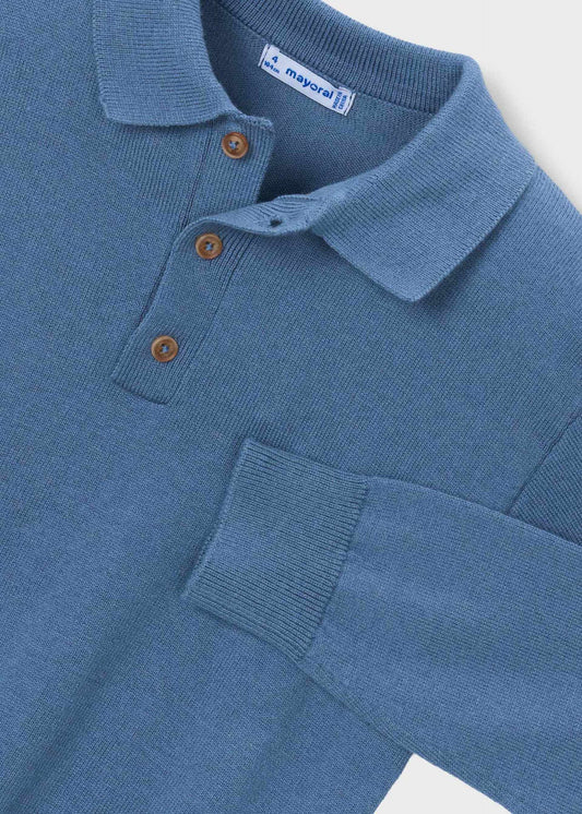 Strick-Poloshirt für Jungen