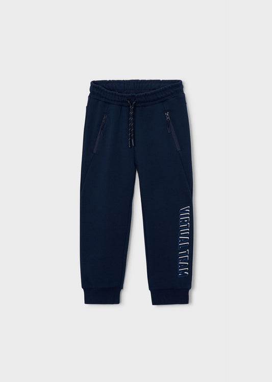 Boys' plain tracksuit bottoms