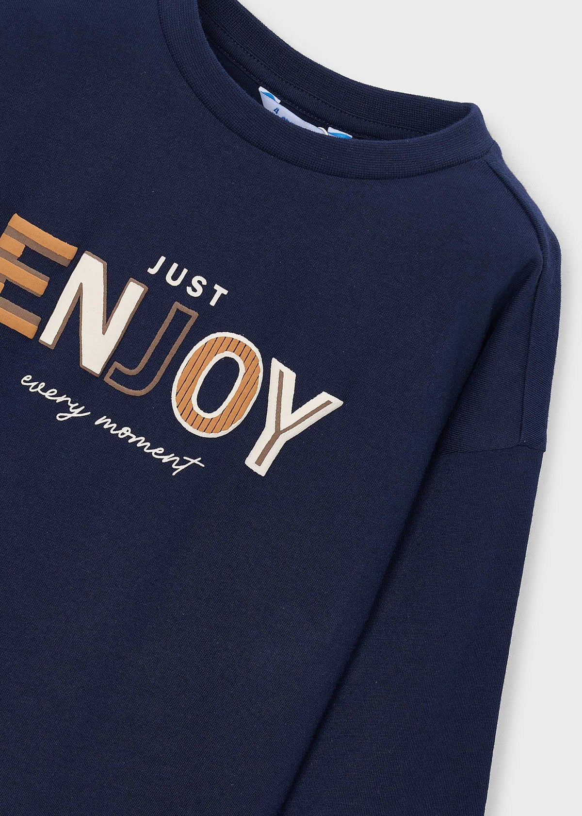 Jungen-T-Shirt mit Text