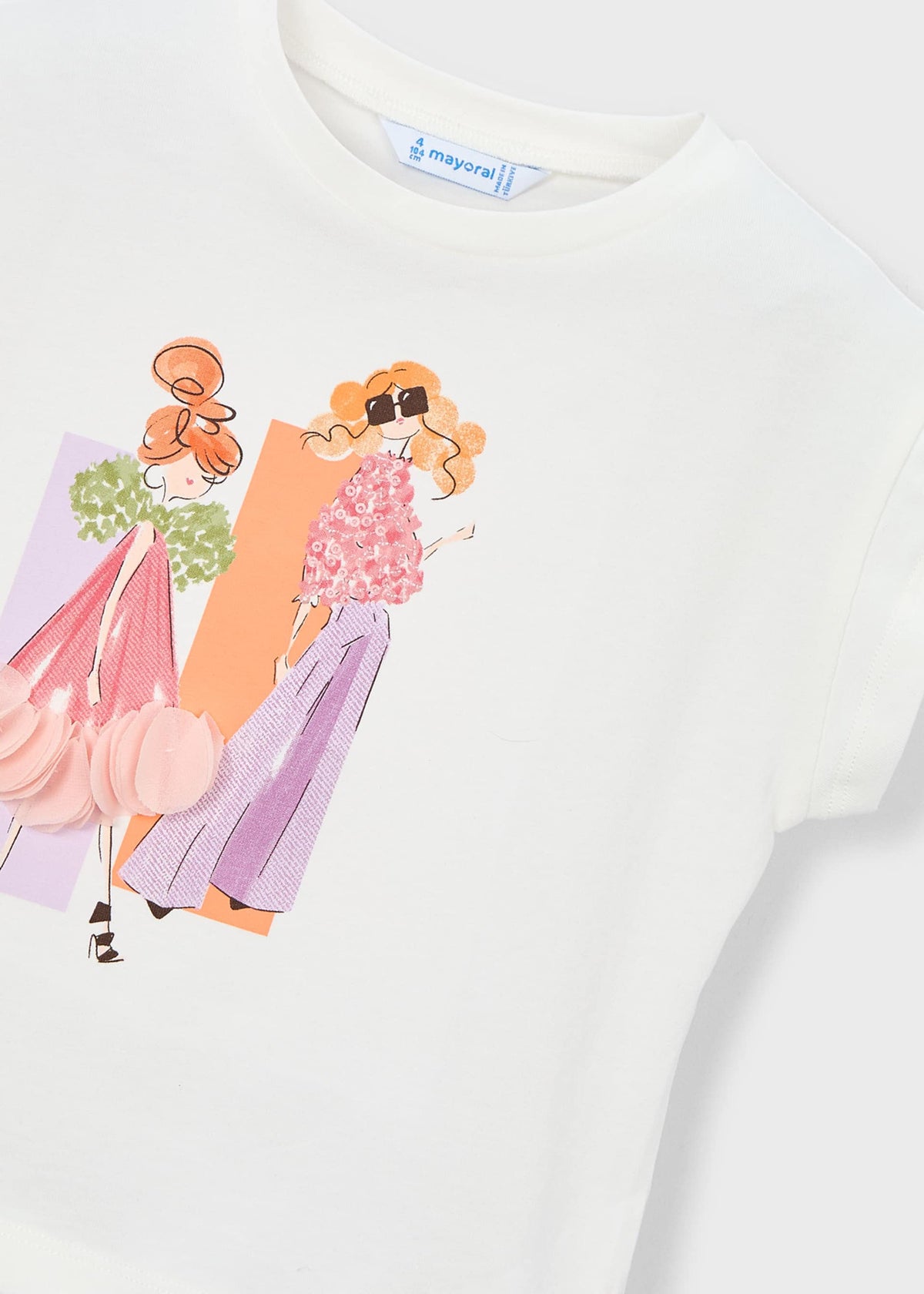 Doll print t-shirt girl