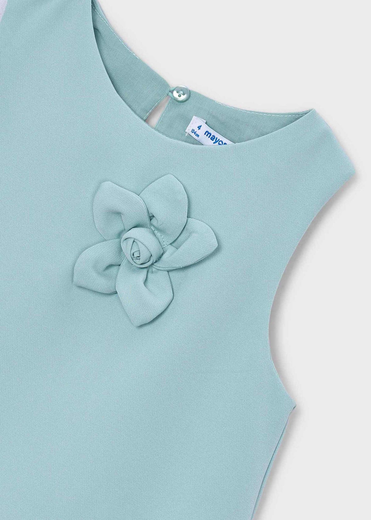 Flower applique formal dress girl