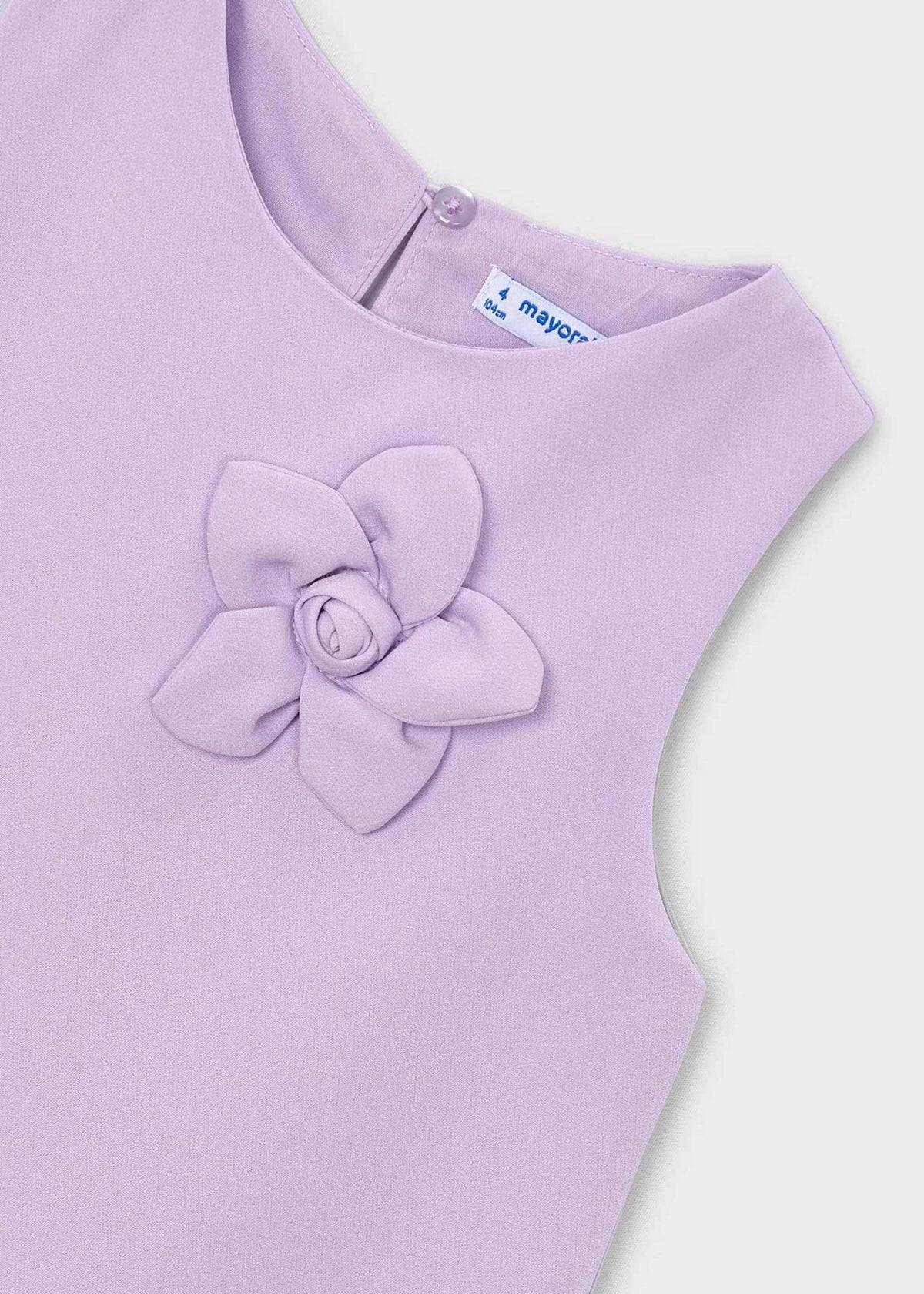 Flower applique formal dress girl
