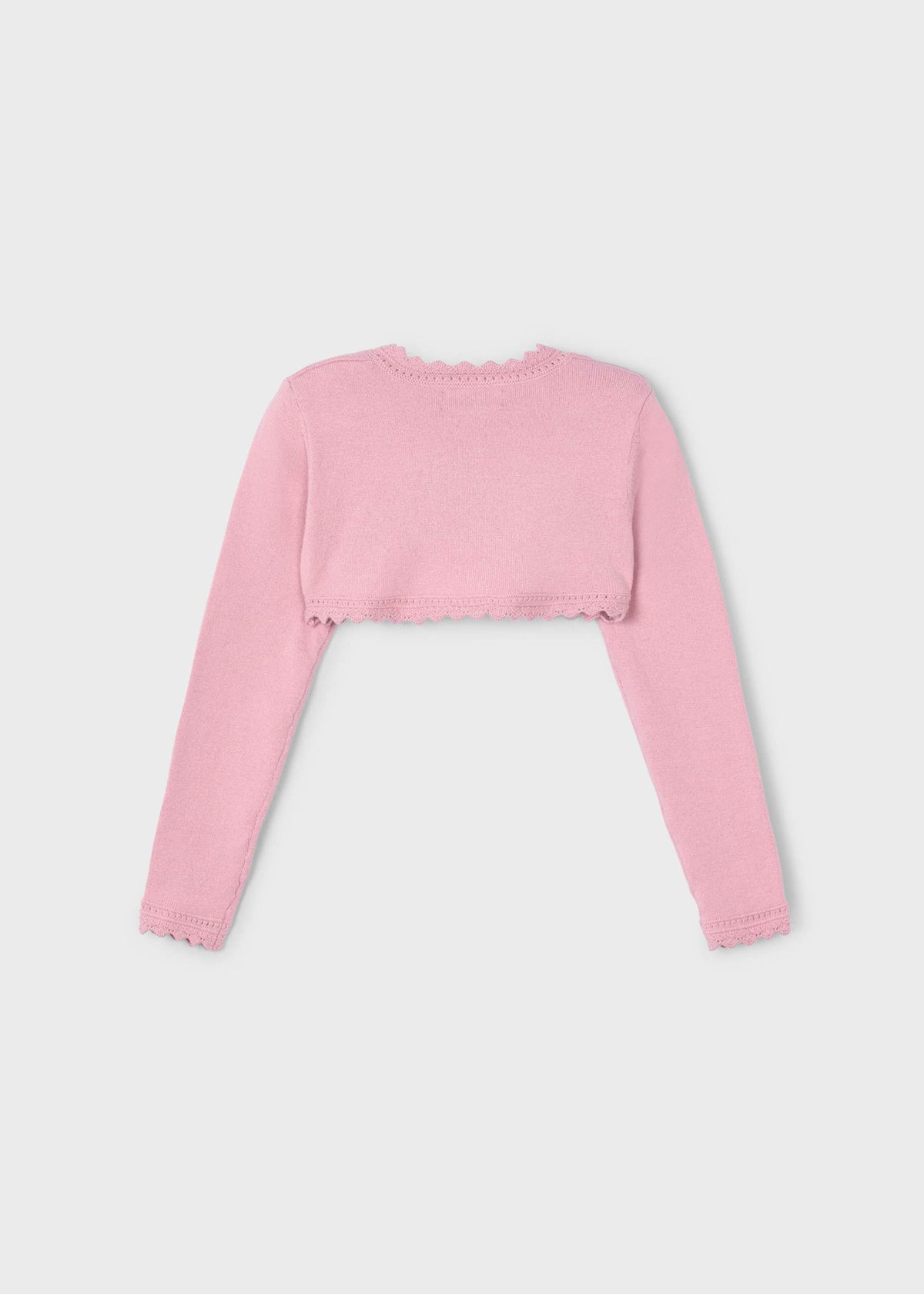 Mädchen-Strickjacke aus Basic-Trikot