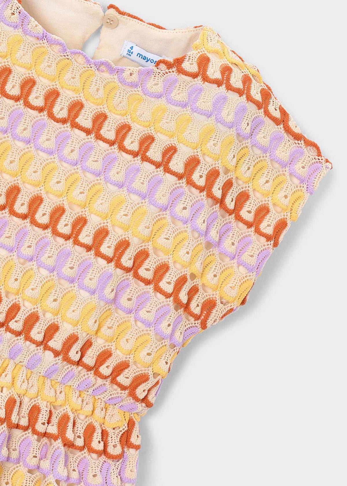 Buntes Häkelkleid für Mädchen