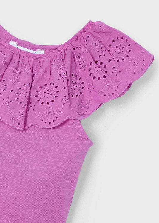Girl ruffle openwork stop