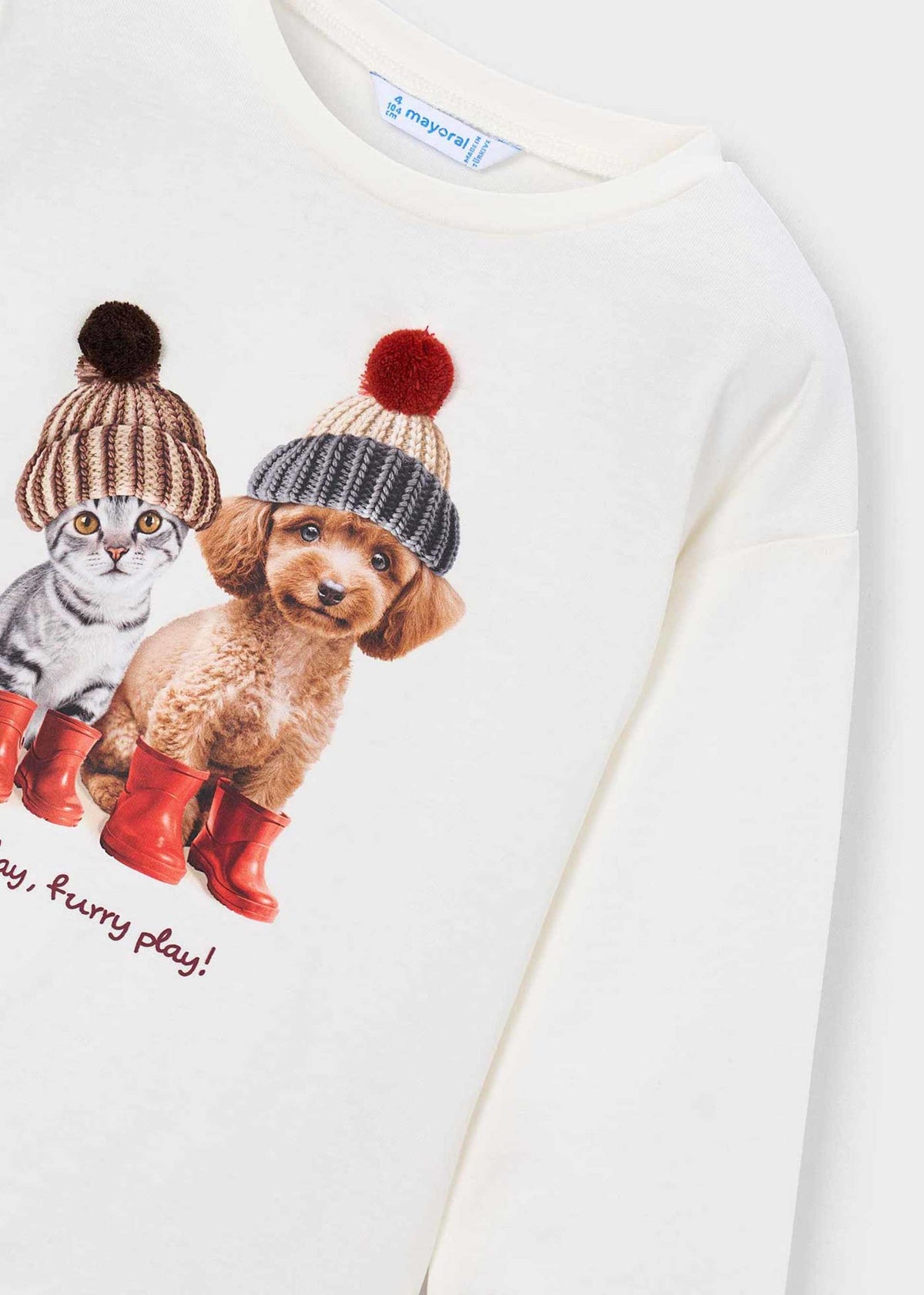 Mädchen-T-Shirt mit Siebdruck