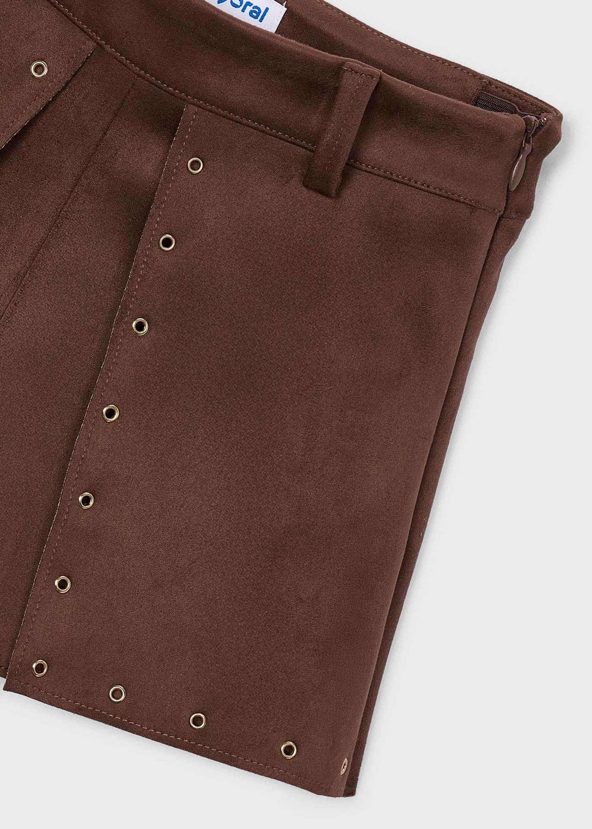 Girl suede effect Bermuda shorts