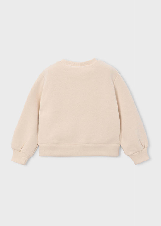 Girls' appliqué sweatshirt