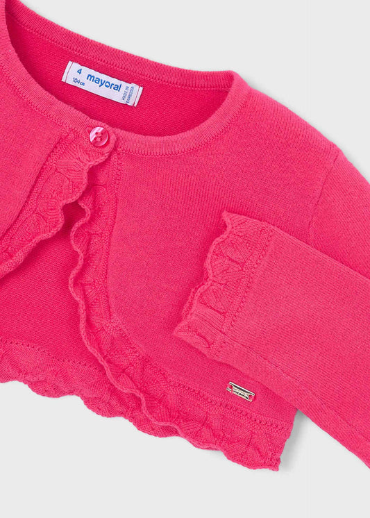 Girls basic bolero knitted cardigan