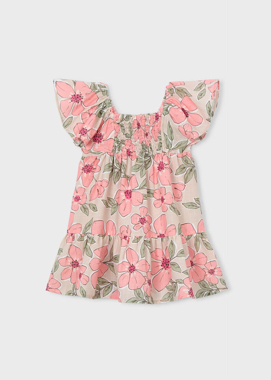 Mädchenkleid mit Wabenmuster