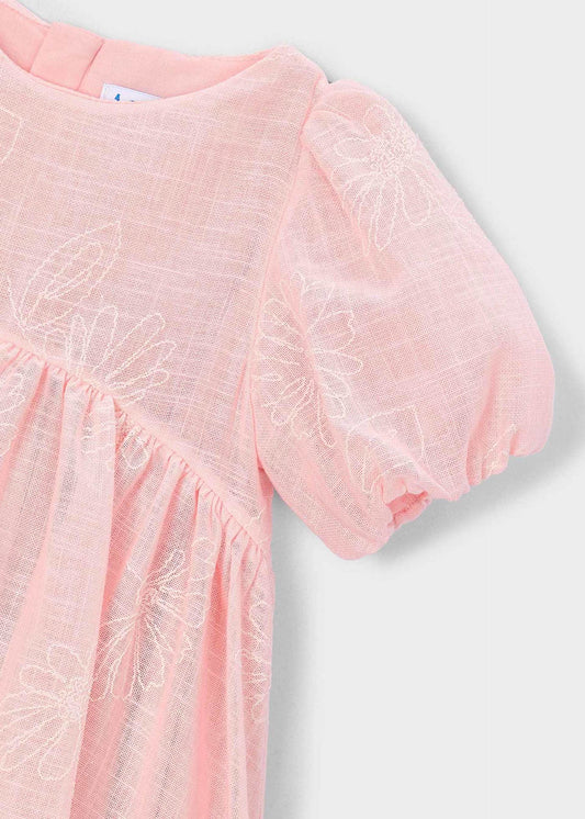 Mädchenkleid mit Puffärmeln