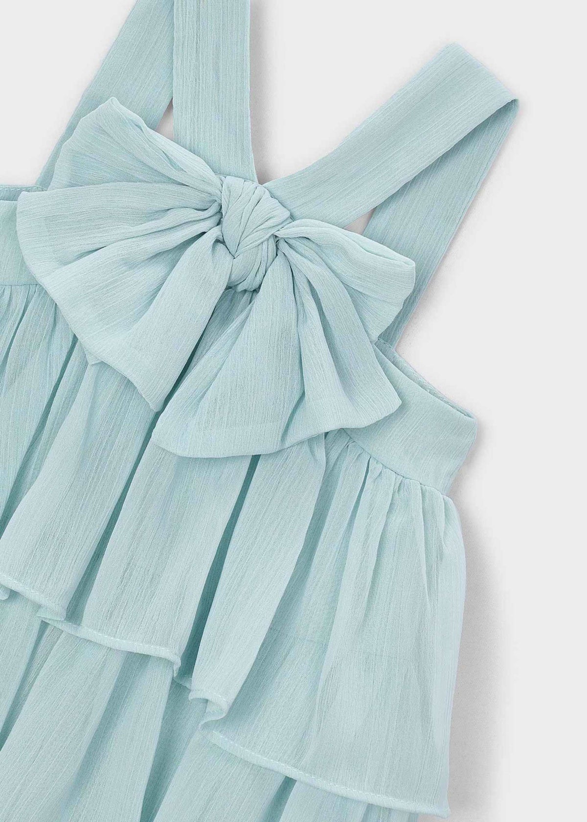 Girl's ruffled bambula dress
