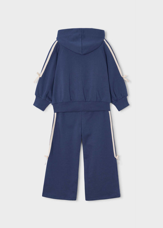 Girls' tie-front tracksuit