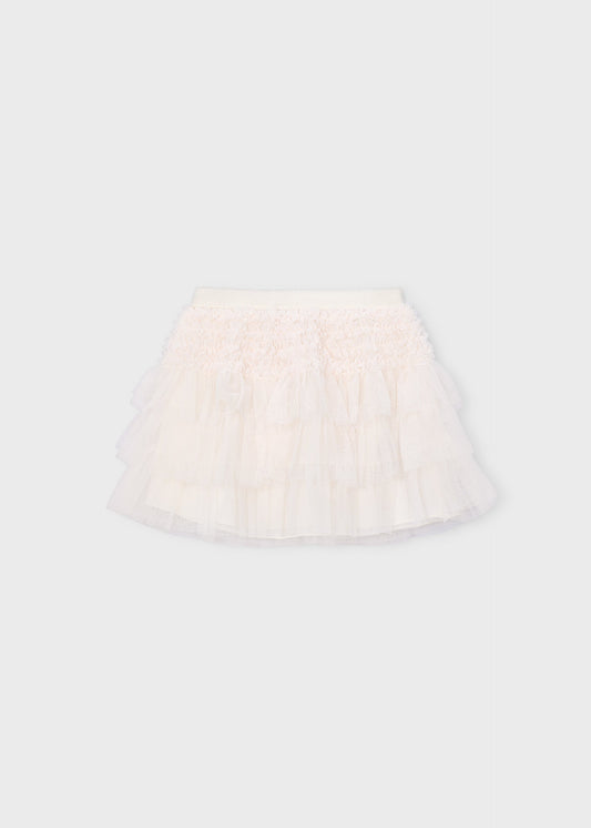Girls' tulle ruffle skirt