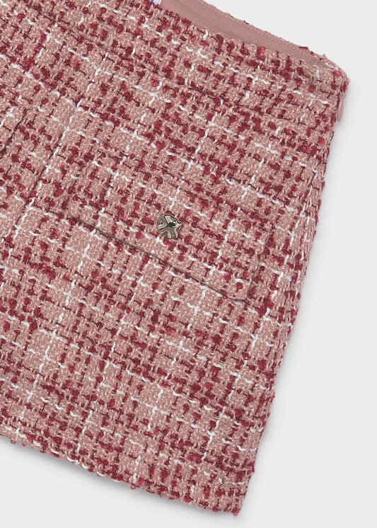 Girls' tweed Bermuda shorts