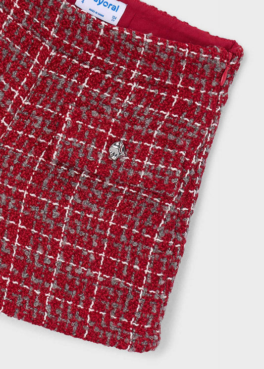 Girls' tweed Bermuda shorts