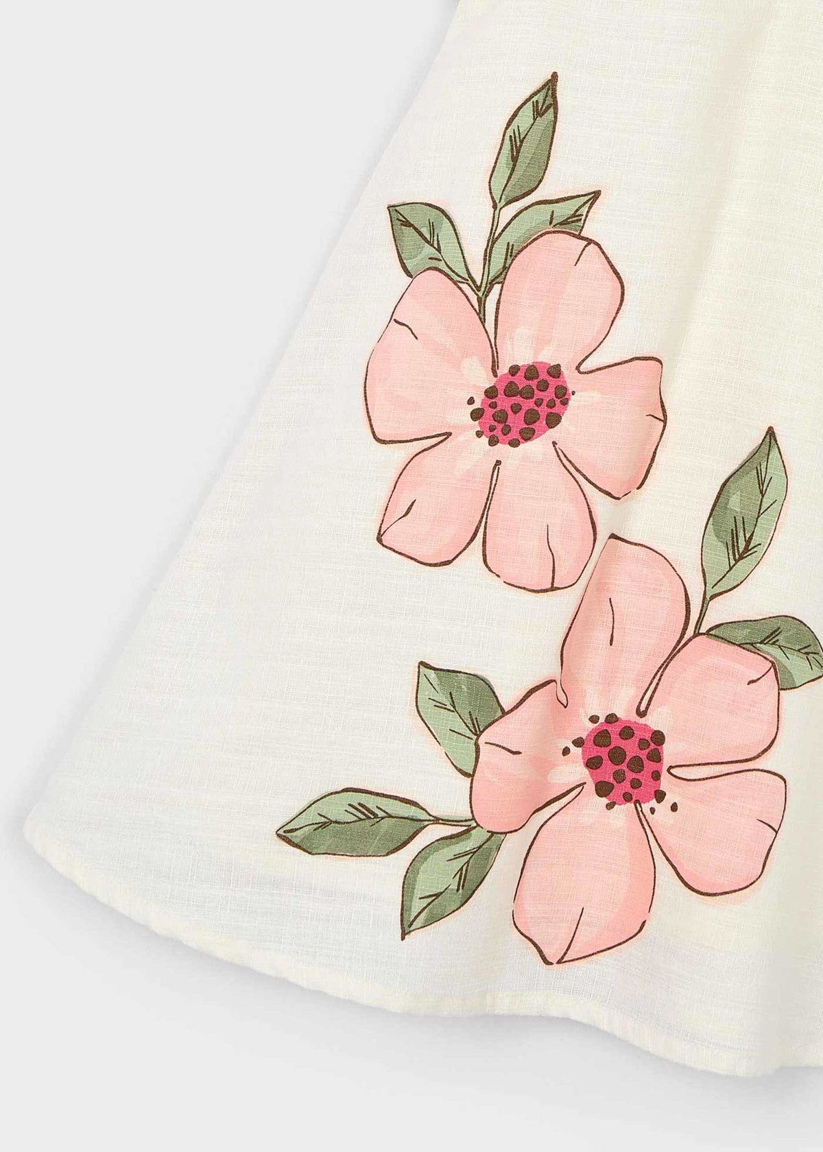 Blumenkleid aus Leinen für Mädchen
