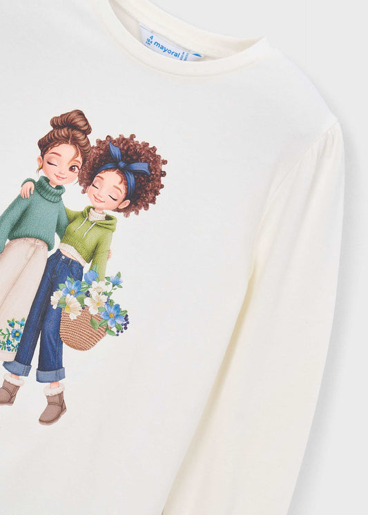 Long-sleeved T-shirt for girls