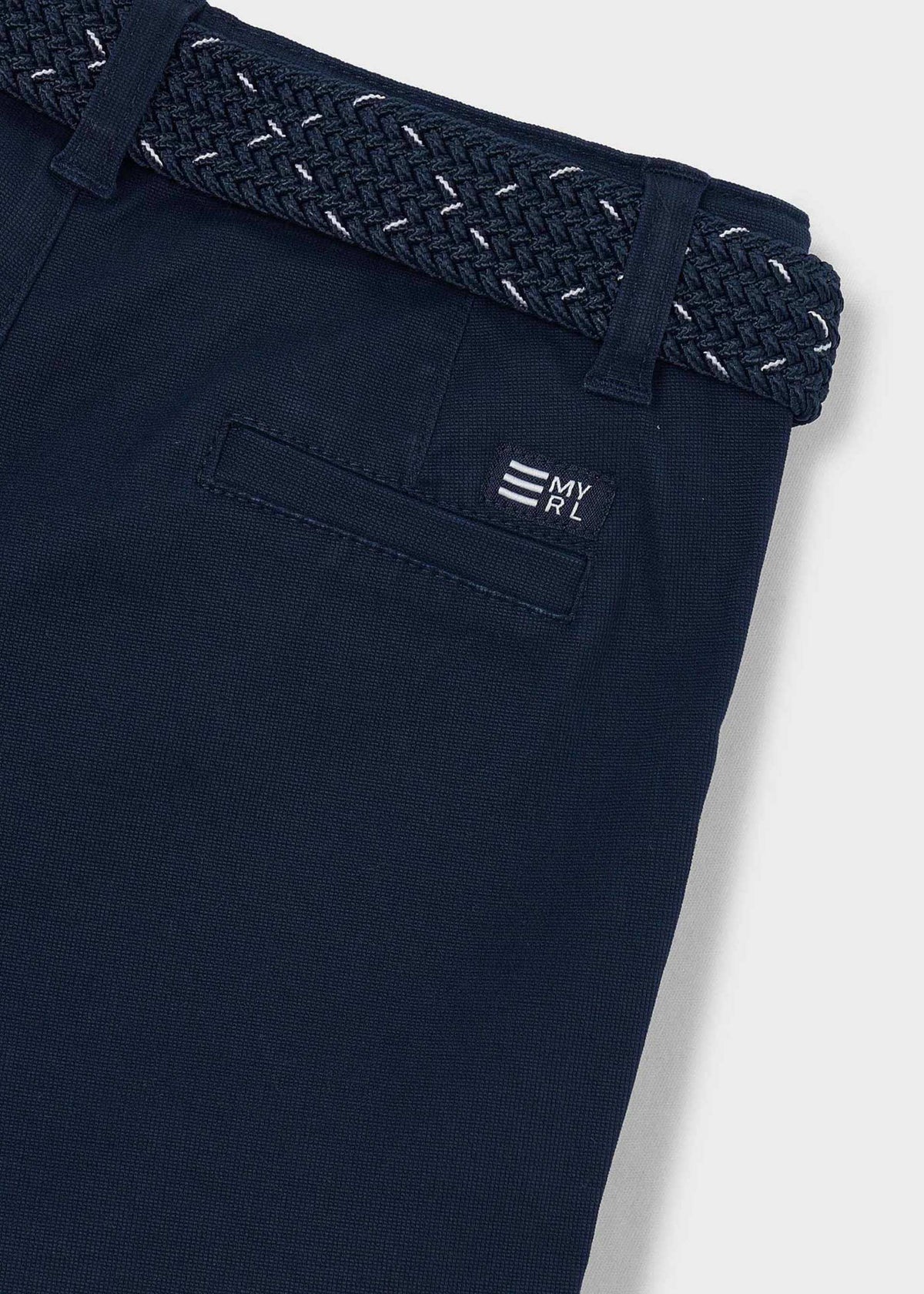 Piqué-Bermudashorts mit Gürtel