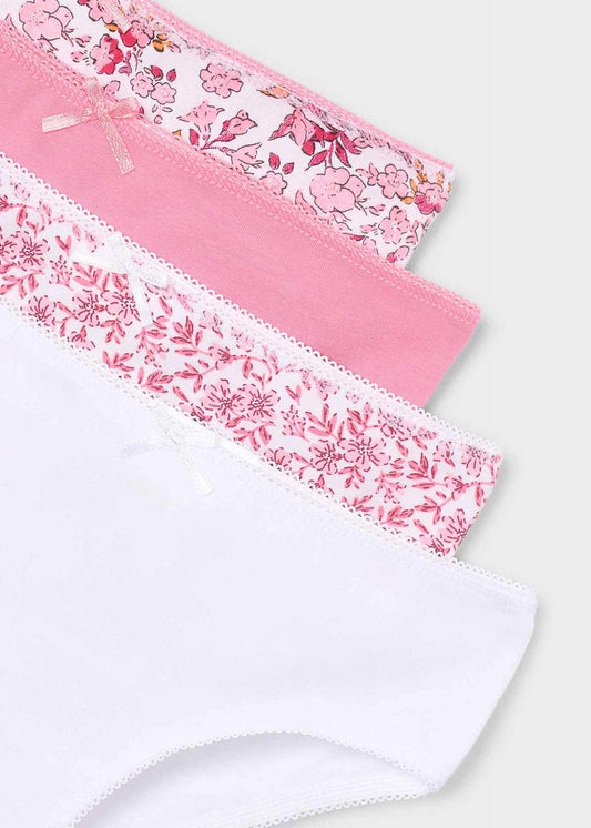 Set of 4 girls' knickers