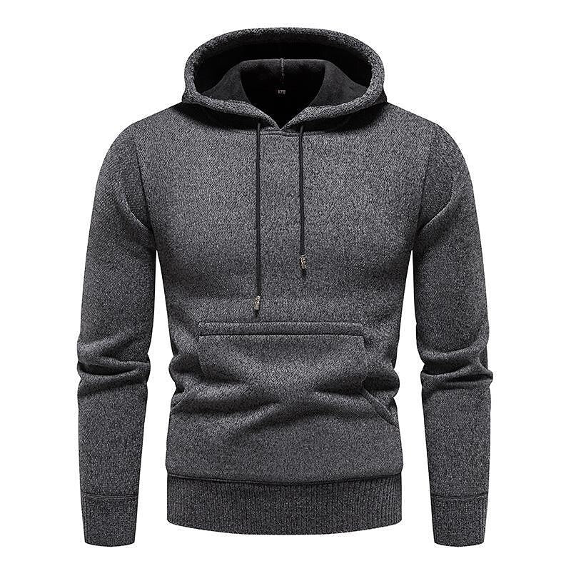 Herren Chenille Basic Casual Kapuzenpullover