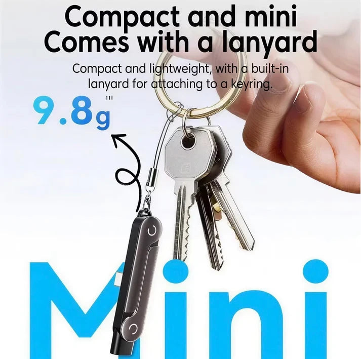 2-in-1 Detachable 240W Super Fast Charging Cable with 360° Rotating Invisible Stand