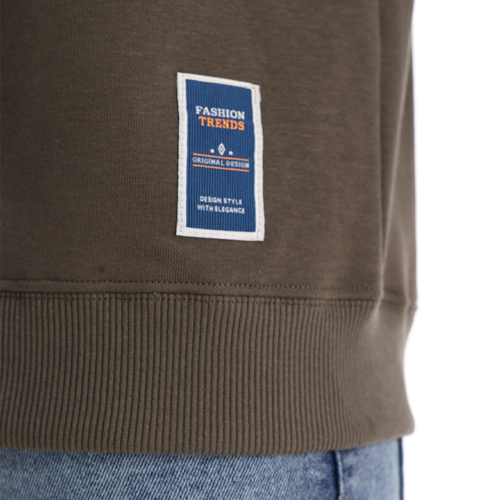 Herren Strickpullover mit Rundhalsausschnitt, einfarbig