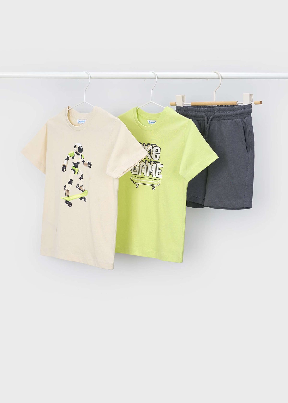 3-piece robot knit set boy