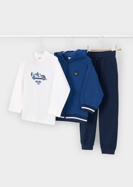3-piece tracksuit with T-shirt for boys