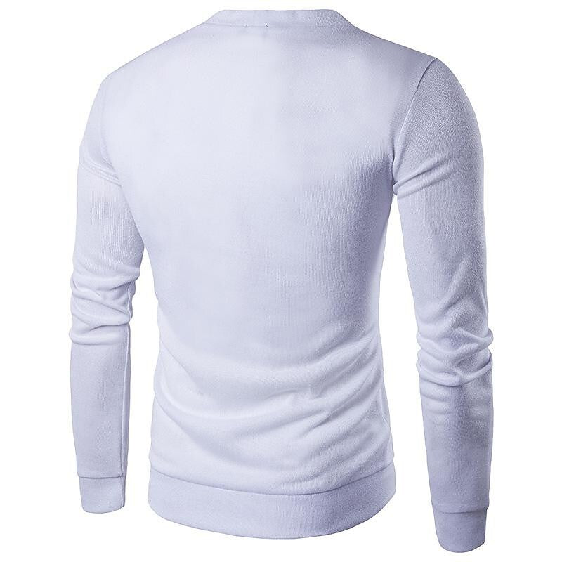 Herren Strickcardigan mit V-Ausschnitt und Unifarbe
