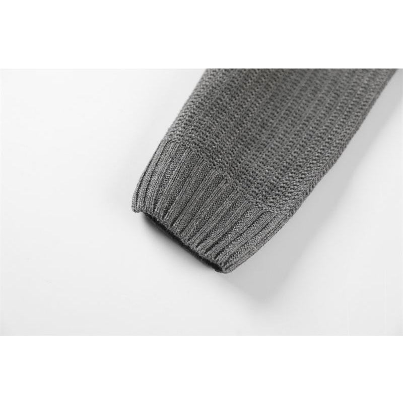 Herren Colorblock Gestreifter Slim Fit Rundhals Pullover