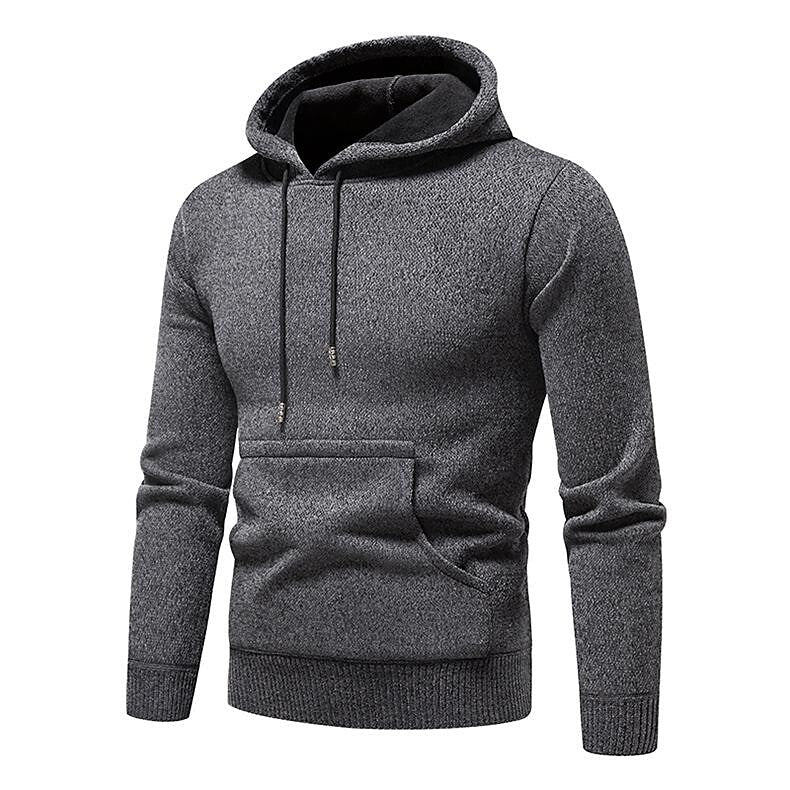 Herren Chenille Basic Casual Kapuzenpullover
