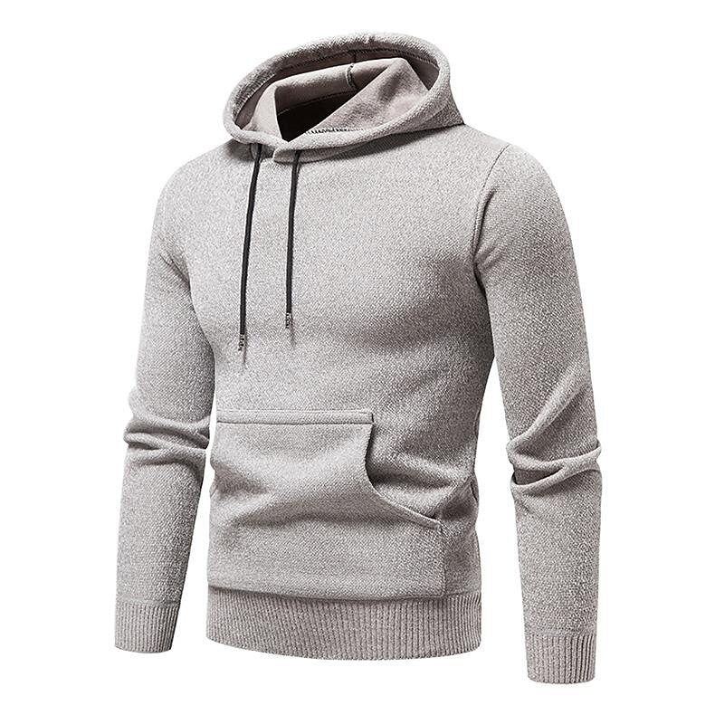 Herren Chenille Basic Casual Kapuzenpullover