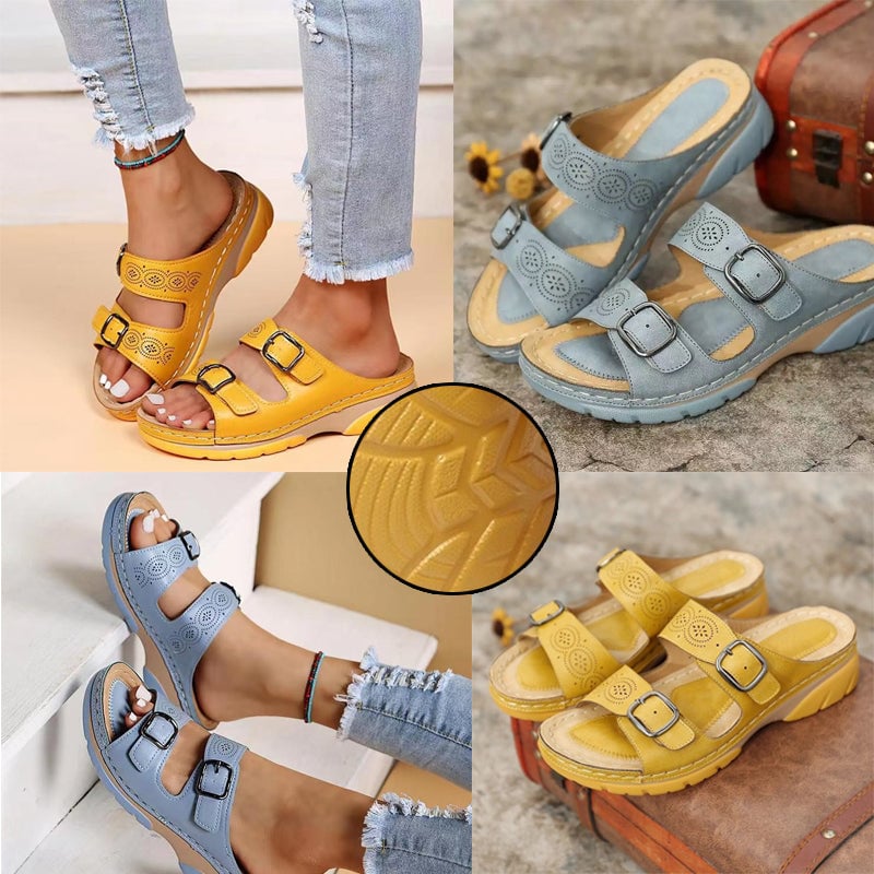 🔥LETZTER TAG 60% RABATT🔥-Keilsandalen für Damen