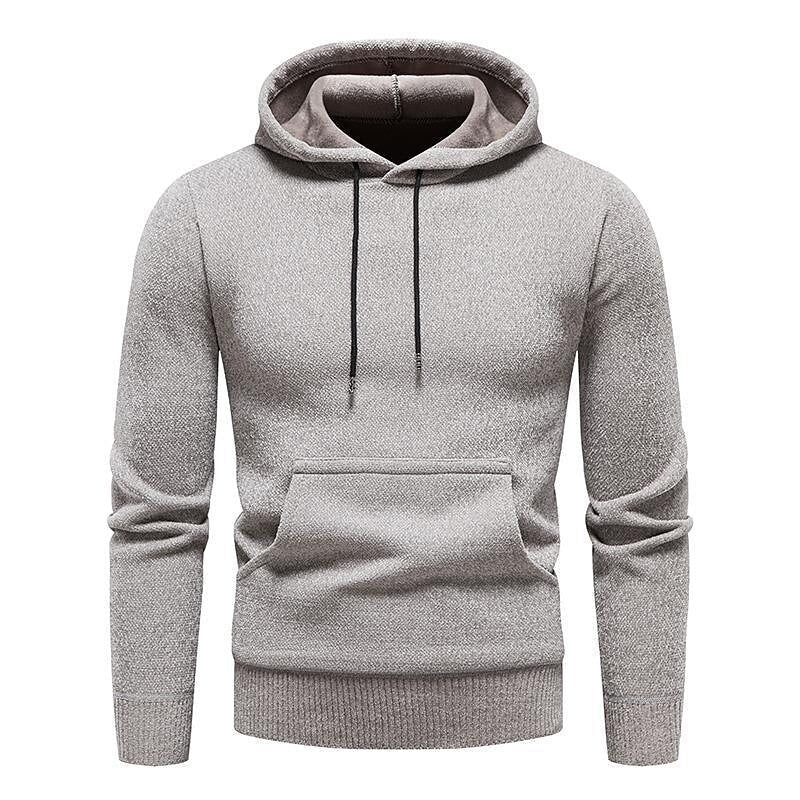 Herren Chenille Basic Casual Kapuzenpullover