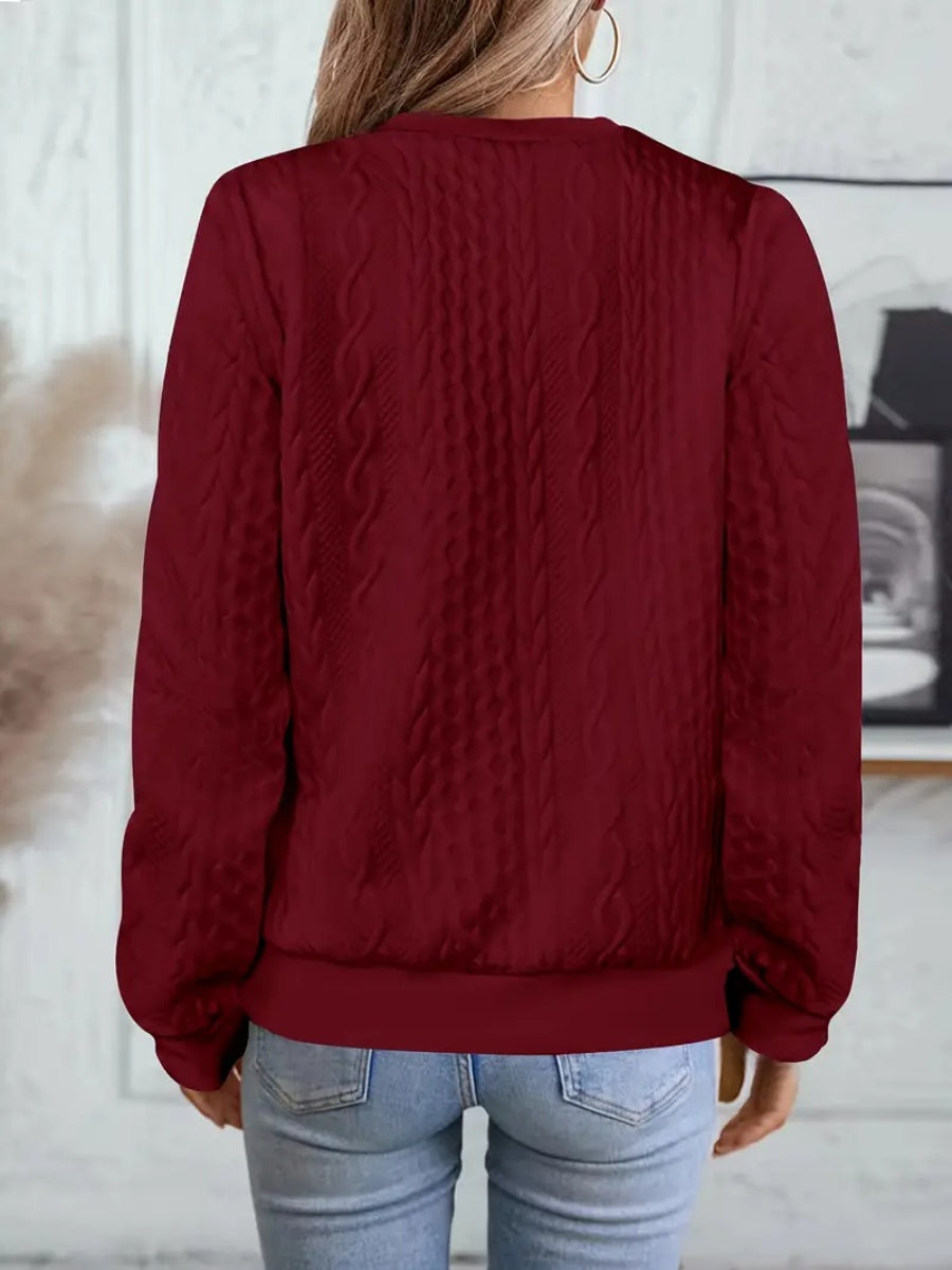 ✨Best-1 Sale Sweatshirt 2025✨Damen elegantes Sweatshirt mit Schlangenmuster und Reißverschluss Langarm Rundhals Freizeit-Pullover