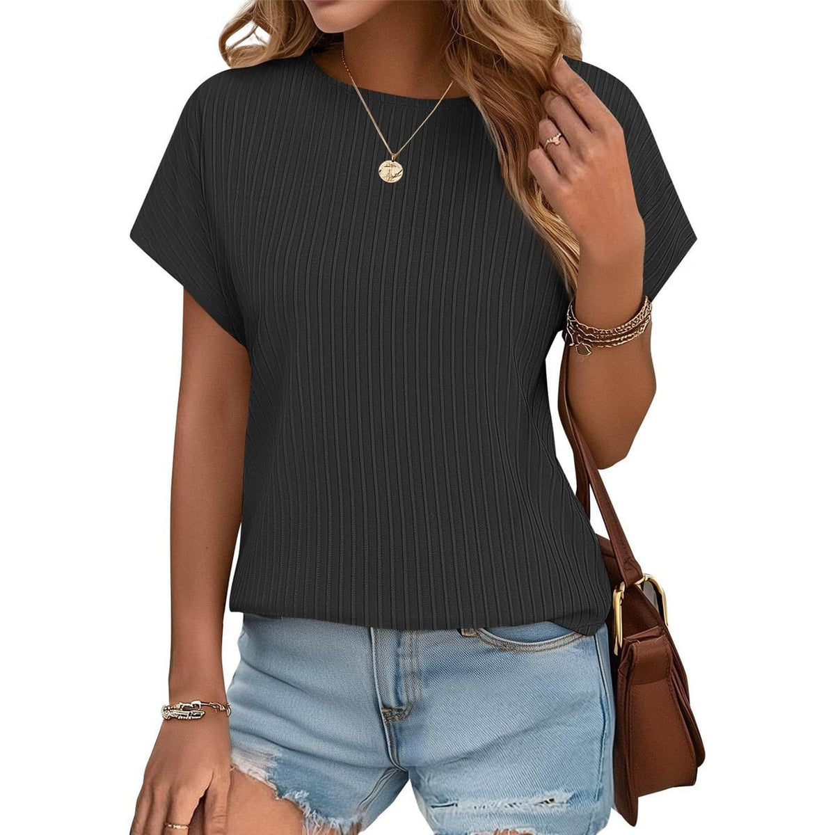 ✨Women Summer Classic Jacquard Stripe Tee
