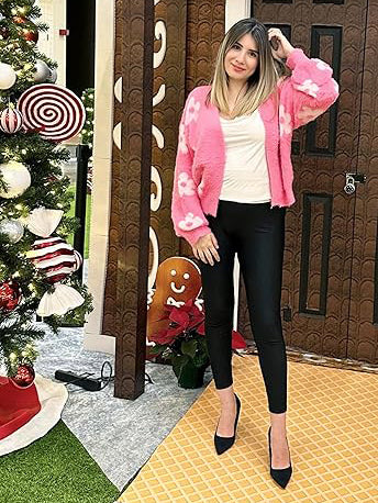 ✨Top-1 Sale Cardigan 2025✨|Damen Herbst/Winter Leichter Strickcardigan mit Blumenmuster und offener Vorderseite