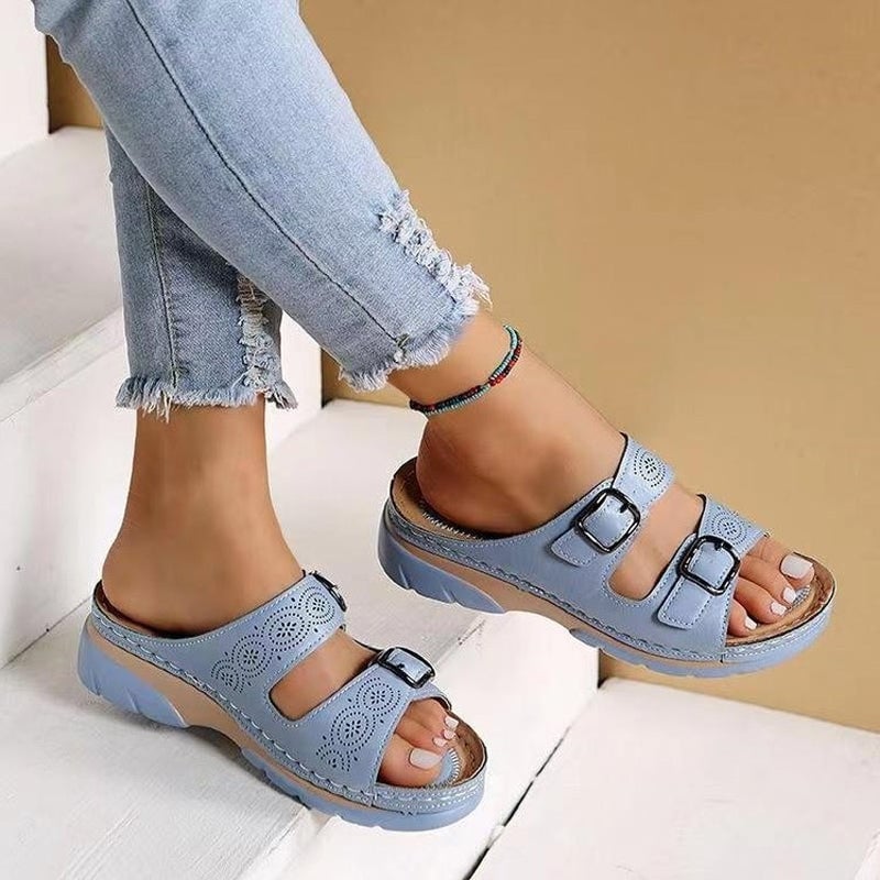 🔥LETZTER TAG 60% RABATT🔥-Keilsandalen für Damen