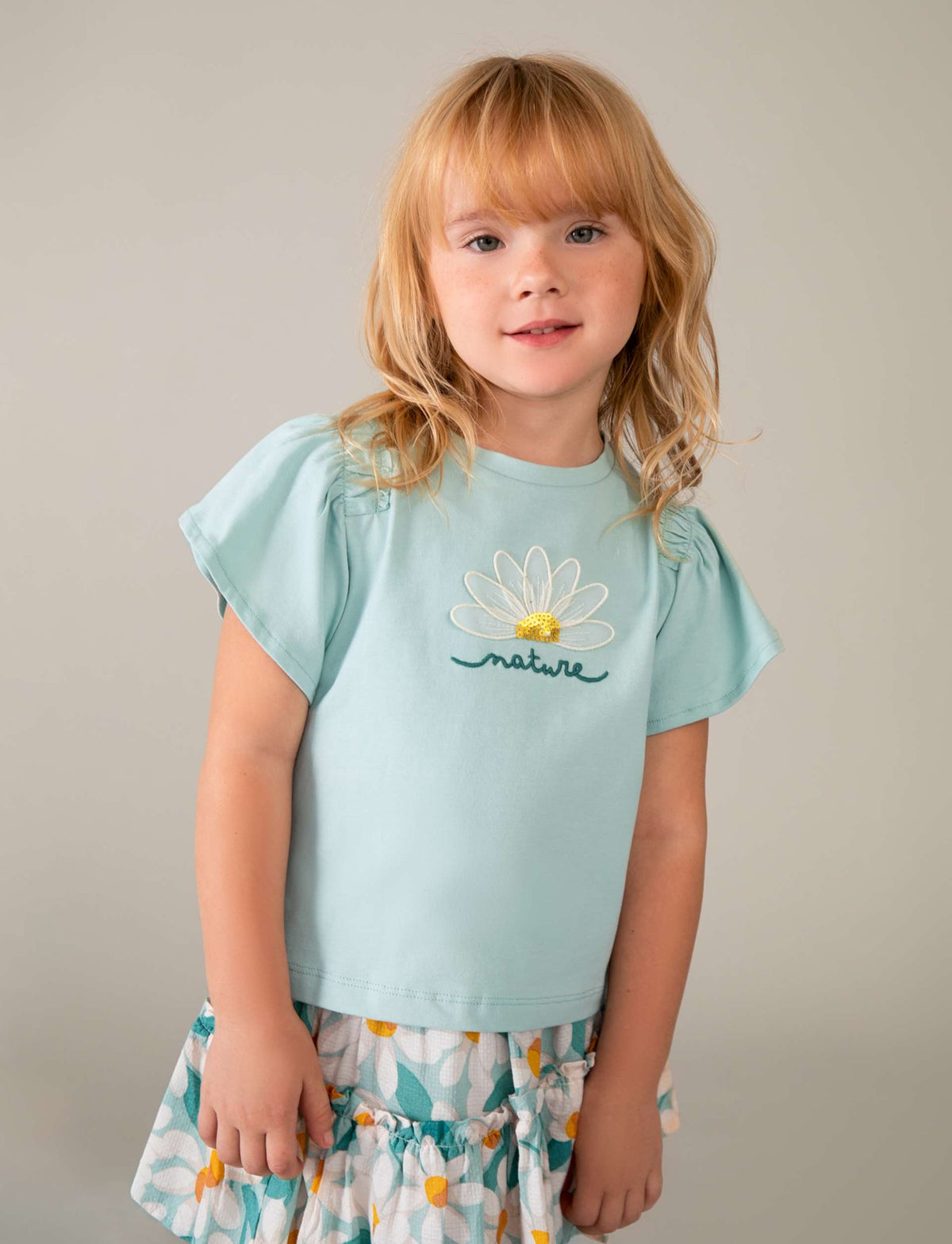 Applikations-T-Shirt für Mädchen
