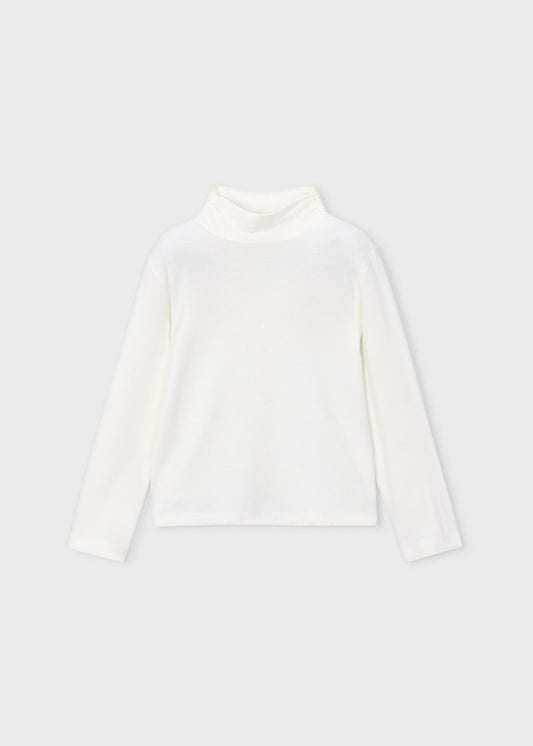 Einfacher Pullover mit halbem Reißverschluss für Mädchen