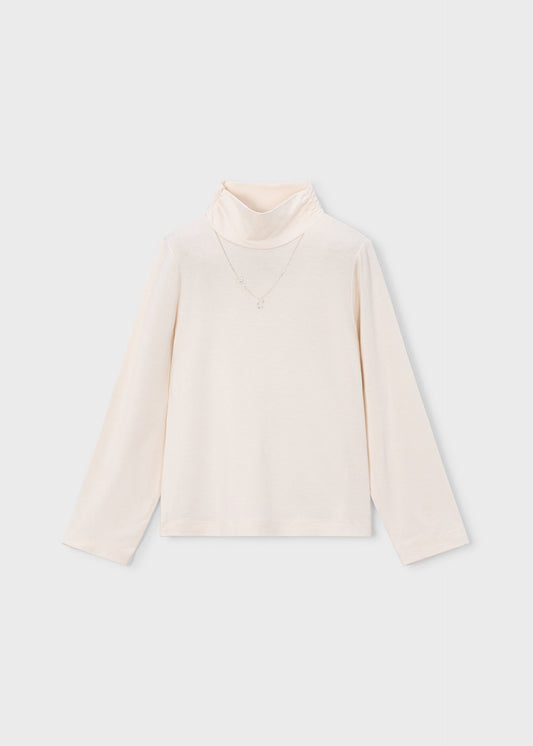 Einfacher Half-Zip-Pullover für Mädchen