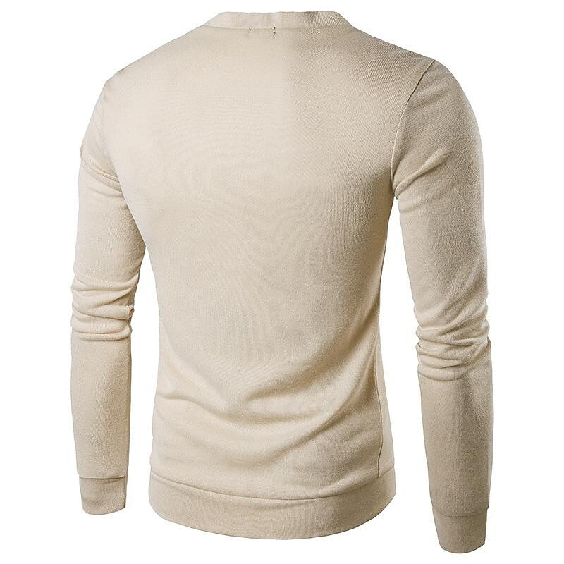 Herren Strickcardigan mit V-Ausschnitt und Unifarbe