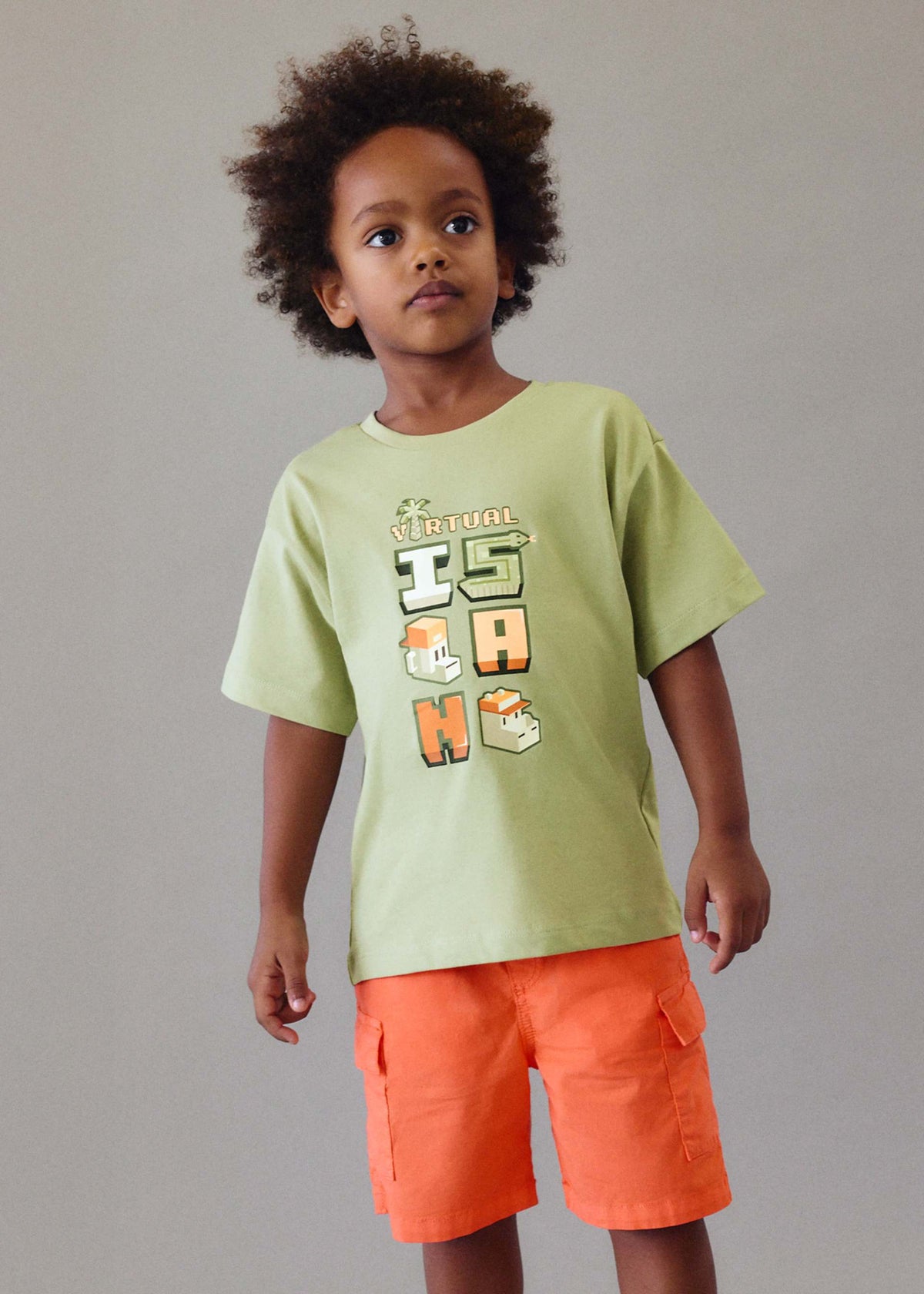 Bermuda-Cargoshorts für Jungen